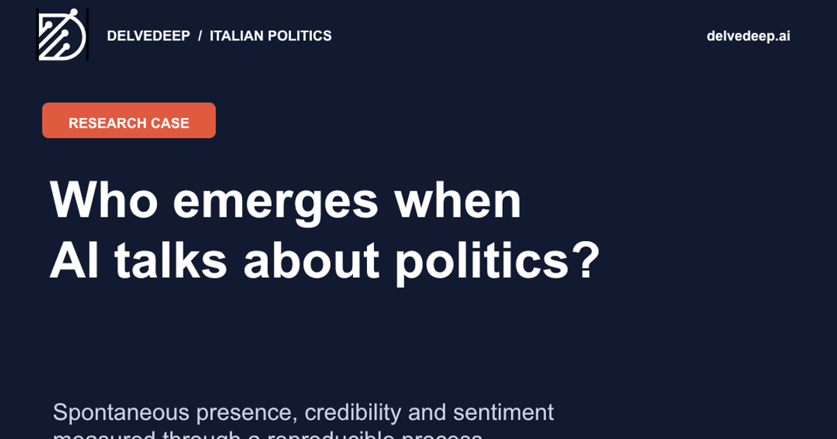 Politics in AI responses: who emerges when no names are suggested